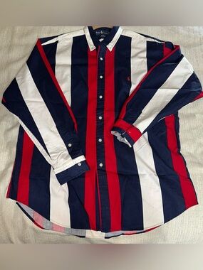 Vtg 90s Polo Ralph Lauren The Blaire Striped Button Down Shirt